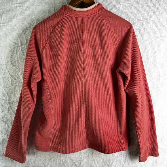Patagonia Vintage Synchilla Women M Pink Lightweight Ribbed Terry Fleece Jacket - Picture 15 of 16